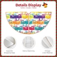 thumbnail image 3 of Rateoe Colorful Car Pattern Christmas Tree Skirt with Ties, Christmas Tree Decorations, Farmhouse Christmas Decor Xmas Holiday Decorations-48", 3 of 6