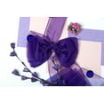 thumbnail image 5 of mds Pack of 50 Organza Chair Sash Bow Sashes for Wedding Decoration -Cadbury Purple, 5 of 7
