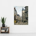 thumbnail image 2 of Eugene Boudin Rue Saintromain Rouen Painting Extra Large XL Wall Art Poster Print, 2 of 3
