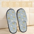 thumbnail image 2 of Balery Baby Elephant Giraffe Pantuflas de Casa de Felpa Silenciosas con Diseño Estampado, Zapatillas Cómodas Antideslizantes de Algodón para Interior-Medium, 2 of 8