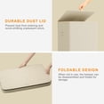 thumbnail image 6 of Dovied 150L Double Laundry Hamper with Lid, 2 Removable Washing Bags with Handles, Large Clothes Sorter for Easy Separation (Beige), 6 of 10