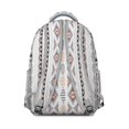 thumbnail image 3 of Traditional Rustic Home Decor Inspired School Backpack with Ethnic and Bohemian Style Patterns, Durable Waterproof Material, Adjustable Straps, Large Capacity Artistic Bag for Student, 3 of 4