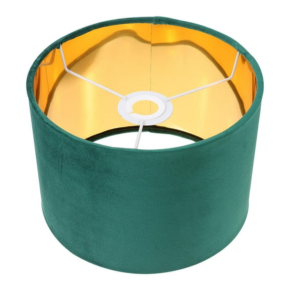 UNOMOR natural fabric lampshade Drum Shades for Lamps Green Housewarming 1Pack