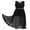 A Black, variant on Alvivi Kids Flower Girls Wedding Bridesmaid Chiffon Formal Long Dress Romper Maxi Split Dresses
