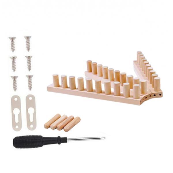 3 Pcs Weaving Loom Chunky Knit Blanket Loom Wooden Loom Frame Durable Wood Material for Adults DIY Yarn Craft Projects