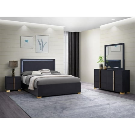 Marceline 4-piece Queen Bedroom Set Black
