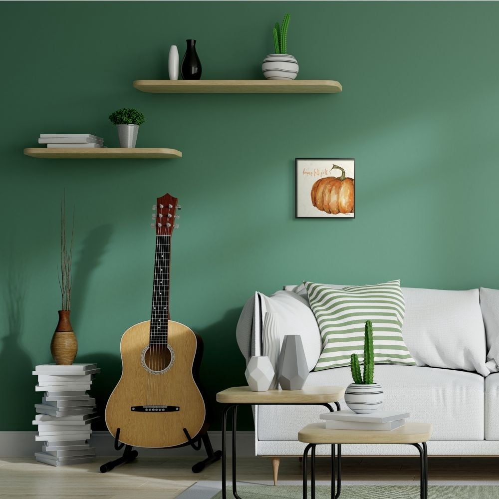 Stupell Industries Happy Fall Yall Autumn Pumpkin Seasonal Design Framed Wall Art by Stephanie Workman Marrott