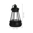 thumbnail image 2 of Beaupretty Garden Solar Lantern Black Hanging Light Outdoor Decorative Weatherproof Lighting, 2 of 6