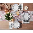 thumbnail image 2 of Flower Pink Leaves Retro Art Table Runners for Dinner Table Wedding Decoration Tablecloth Kitchen Table Runner Set Placemat, 2 of 5