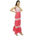 thumbnail image 4 of Bimba Women's V-Neck Party Wear Sleeveless Maxi Sundress, 4 of 7