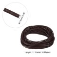 thumbnail image 2 of 11 Yards 1.5mm Round Leather Cord Lacing String for DIY Crafts, Dark Coffee, 2 of 6