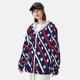 thumbnail image 3 of Lsque Patriotic Star UPF 50+ Lightweight Sun Protection Men's Women's Long Sleeve Shirt, Hoodie Performance -X-Large, 3 of 9
