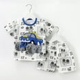 thumbnail image 2 of ibuvkizy Summer Toddler Boys Outfit Sets Kids Baby Boys Fashion Short Sleeve Round Neck Cute Print Tshirt Shorts Outfits Clothes, 2 of 3