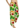thumbnail image 2 of Naloa Vegetable Print Women’s Ultra-Soft Comfy Pajama Lounge Pants with Pockets & Drawstring, 2 of 8