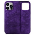 thumbnail image 1 of ELEHOLD Magnetic Case for iPhone 12 Pro Max Case Compatible with MagSafe, Slim Luxury Artificial Fur PU Leather Protective Back Cover for iPhone 12 Pro Max,Purple, 1 of 5