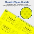 thumbnail image 5 of Avery Printable Rectangle Labels, Neon Yellow, 1.5" x 3.75", 800ct, 5 of 11