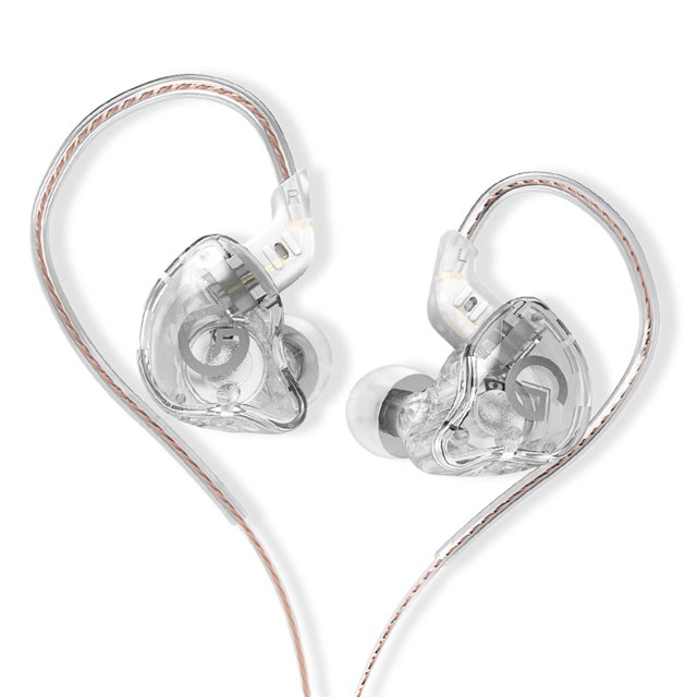 Auriculares con cable GK Auriculares intrauditivos Auriculares deportivos con manos libres para teléfonos inteligentes Auriculares con ocultación de ruido Transparente, sin micrófono Noticed EL005368-03B