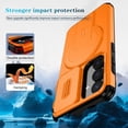 thumbnail image 2 of SELOZKE Compatible with Samsung Galaxy S25 2025 Orange Phone Holder, Magnetic Protective Phone Case, 2 of 9