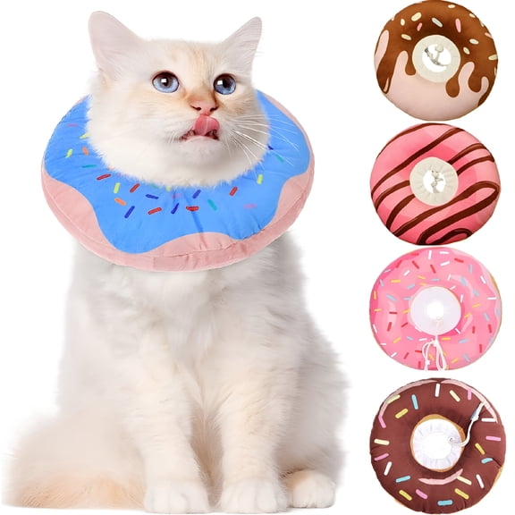 GASTROPOD Adjustable Cat Cone Collar Soft, Donut Cat Recovery Collar, Cone for Cat After Surgery, Cat Neck Cone, Elizabethan Collar for Cat and Kitten