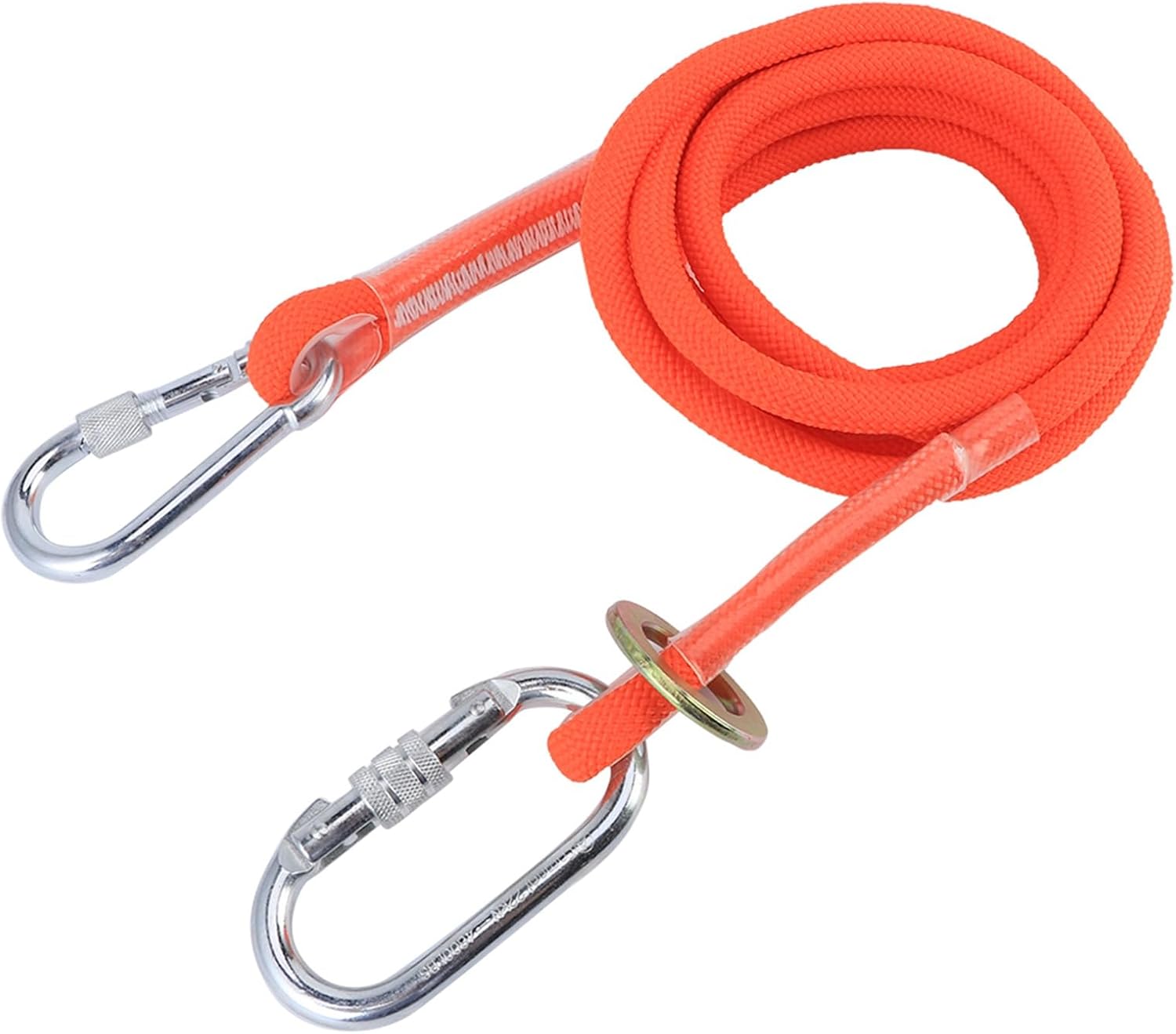 Safety Lanyard, 1800 kg Nylon Climbing Rope, Protective Safety Belt for Tree Climbing, Rock Climbing, and High-Altitude Work Positioning
