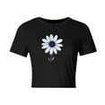thumbnail image 6 of Busydd T Shirts for Women Casual Short Sleeve Summer Tops for Women Trendy Round Neck Crop Tops for Women Comfy Cotton Graphic Tees XL, 6 of 6