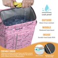 thumbnail image 2 of Travel Cooler Bag - Pink Baseball Caps and Balls Pattern Camping Beer Cooler Backpack with Bottle Opener- Waterproof Insulated Picnic Backpacks - Cooler Bag for Beach, 2 of 6