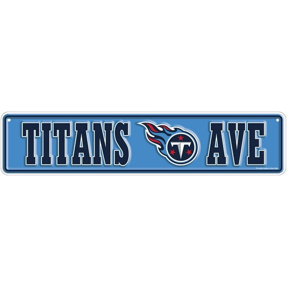 Tennessee Titans 4" x 18" Team Boulevard Metal Sign