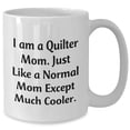 thumbnail image 2 of Amangny Quilter Mom White Coffee Mug Funny Gift for Her Birthday, 2 of 6