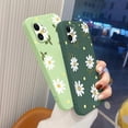 thumbnail image 5 of for iPhone 13 Pro Max Case Cute Flower Daisy Pattern Full Camera Lens Protection Shockproof TPU Bumper Liquid Silicone Protective Cover Phone Cases for iPhone 13 Pro Max 6.7" 5G-Green, 5 of 16