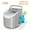 GREY (26lbs/day Bullet Ice), variant on Countertop Nugget Ice Maker, 26/35 Lbs Daily Output, Pebble/Sonic/Bullet/Cube Ice, Self-Cleaning, with Ice Scoop & Basket, Silver Stainless Steel, for Home Kitchen Use