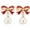 Red, variant on Wioihee Clearance Under $2.00 925 Silvery Pearl Drop Earrings for Women Trendy Gold Dangle Earrings AAA+ Quality Wedding Earrings Jewelry for Brides