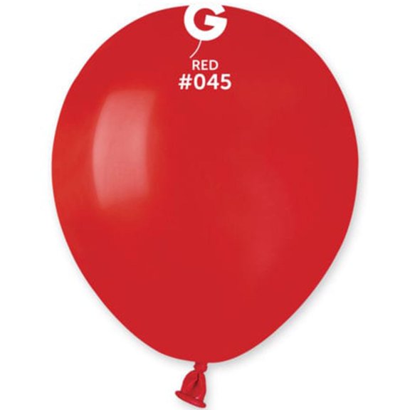Gemar - 5 Red Latex Balloons #045 (100pcs)