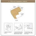 thumbnail image 2 of Protección gruesa para esquinas de seguridad para bebés, protectores de esquinas, 10 piezas de muebles de goma engrosados y respetuosos con el medio ambiente. Afortunado Sencillez, 2 of 5