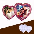 thumbnail image 3 of Artesanía Molde de marco de fotos en forma de corazón a corazón - Moldes de marcos de fotos de silicona DIY Likrtyny Decoraciones, 3 of 9