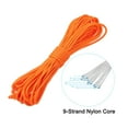 thumbnail image 3 of Uxcell Reflective Guyline Camping Paracord 4mm Nylon Tent Cord Guyline Rope Orange 33 Feet, 3 of 6