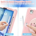 thumbnail image 5 of ELEHODL for iPad Air 11-inch M3 (2025) / M2 (2024) Case, Shockproof 360° Hand Strap Stand/Shoulder Strap Heavy Duty Case for iPad Air 11-inch M3 (2025) / M2 (2024),Pink, 5 of 11