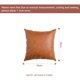 thumbnail image 2 of 1 pieza de almohada de cuero sintético, funda de cojín para sofá, sala de estar, dormitorio, cuadrado, decorativo, sólido, moderno, marrón, 2 of 5