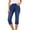 Dark Blue, variant on Women's Trendy Mid Rise Distressed Stretchy Denim Jeans Relaxed Fit Summer