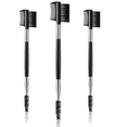 thumbnail image 5 of 3 Pcs Eyebrow Brush Eyelash comb separator 3 Head Eyelash Shaper and Eyebrow Brush Dual Comb Double Head Makeup Grooming Tool for Women Cosmetic Separating Shaping Brow(Black), 5 of 6
