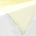 thumbnail image 2 of Lann's Linens Organza Wedding Table Overlay - Tablecloth Topper (72" Square - Yellow), 2 of 3