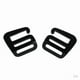 thumbnail image 1 of 8 hebillas de cinturón para exteriores con gancho en forma de G de 1 pulgada, aptas para correas de mochila de 25 mm Negro, 1 of 7