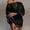 F-221Black, variant on ZHOGXU Womens Dress Long Sleeve Off Shoulder Solid Color Knitted Fashion Comfortable Slim Fit Sweater Dresses For Casual Daily Wear,Black,L
