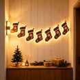 thumbnail image 6 of Sulaicai 3D Light‑Up Wooden Christmas Stocking Wall Decor (7 Pack), Warm Backlit Peel & Stick Entryway Glow, Handmade Real Wood LED Christmas Wall Decor for Living Room, Bedroom, Fireplace, 6 of 8