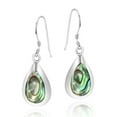 thumbnail image 2 of Pretty Green Abalone TearDrop .925 Silver Earrings, 2 of 5