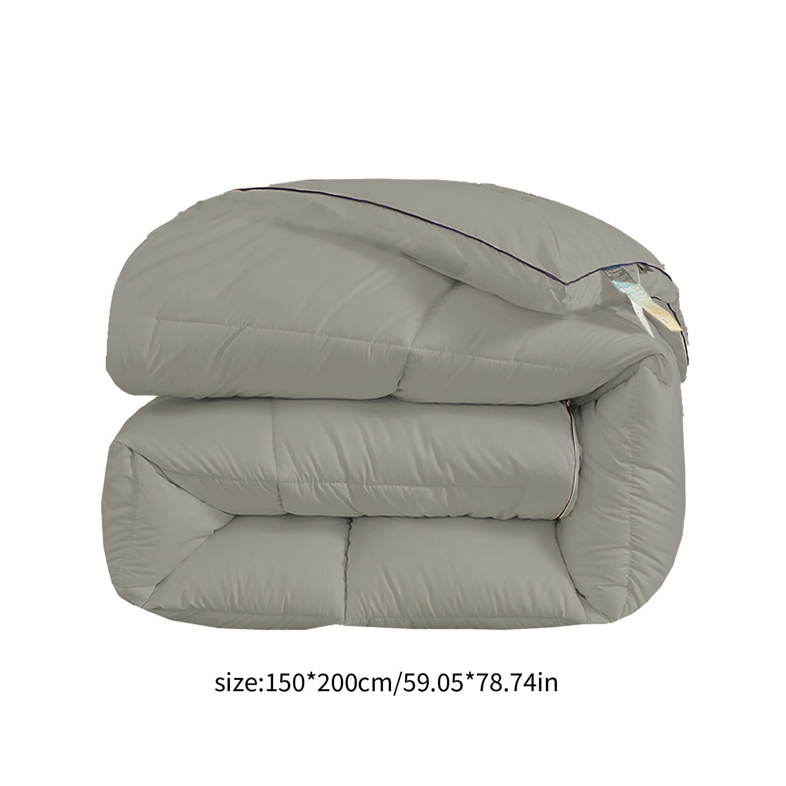 Kezqiaxn Twin xl Comforter Down Comforter Full Size 78.7x59In Quilting Supplies Lightweight Comforter Duvet Insert, Soft Medium Warmth All Season Comforters Gray