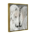 thumbnail image 3 of Hugging Horse Duo Wildlife Animals & Insects Photograph Metallic Gold Framed Art Print Wall Art, 3 of 6