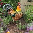 thumbnail image 3 of Estatuas y esculturas de gallos de jardín, gallos de metal, animales de jardín, decoración de césped, estatua, arte al aire libre, patio, patio trasero y decoración de la cocina del hogar, 3 of 5