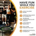 thumbnail image 5 of LEAPS & REBOUNDS 40" Mini Fitness Trampoline & Rebounder for Adults, Pink, 5 of 7
