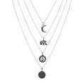 thumbnail image 2 of Collier Multicouche 3D Moon Elephant Layered Collier Chaîne Collier Choker Collier pour Femme, 2 of 10