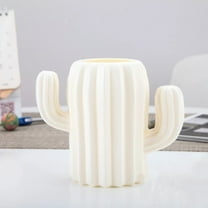 Creative Plastic Pen Holder Box Desktop Office Stationery Pencil Container Case Office Desk Organizers and Accessories Pencil Cup Pen Organizer Office Organization and Storage